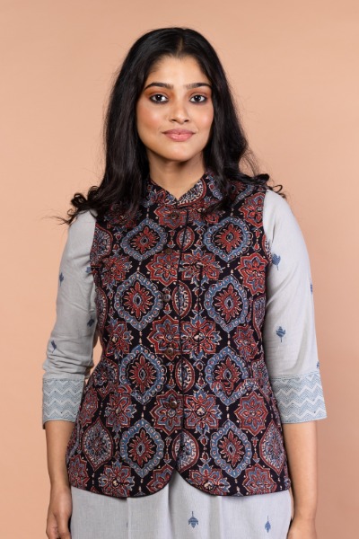 black-ajrak-sleeveless-jacket-jk-sl-0005