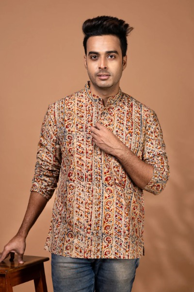 kalamkari-hand-block-printed-cotton-short-kurta-for-men-mn-sk-0019