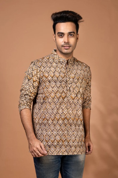 kalamkari-hand-block-printed-cotton-short-kurta-for-men-mn-sk-0017