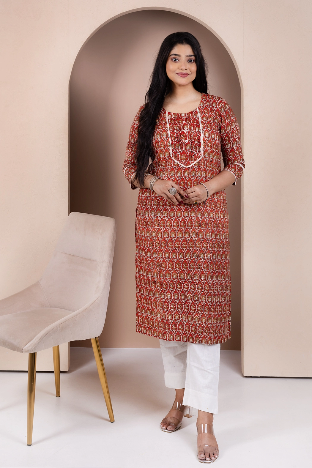 red-bagru-cotton-kurta-kr-bg-0064