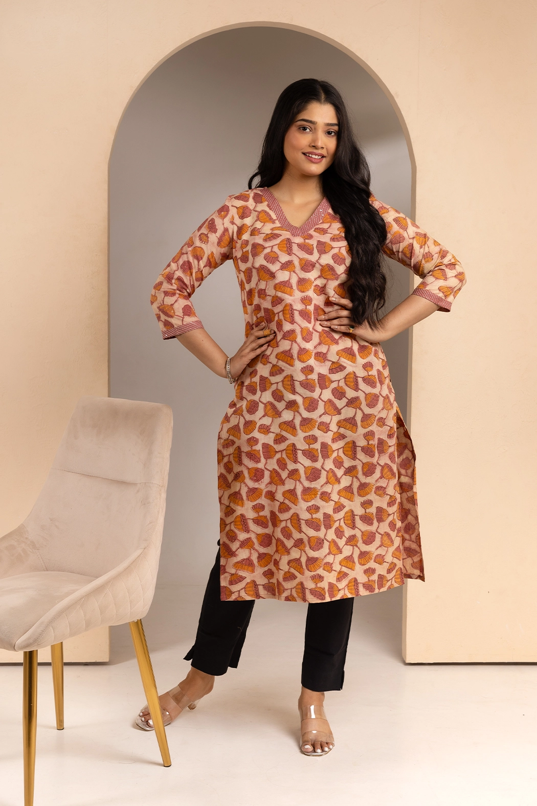v-neck-bagru-ajrakh-cotton-kurta-kr-bg-aj-0032