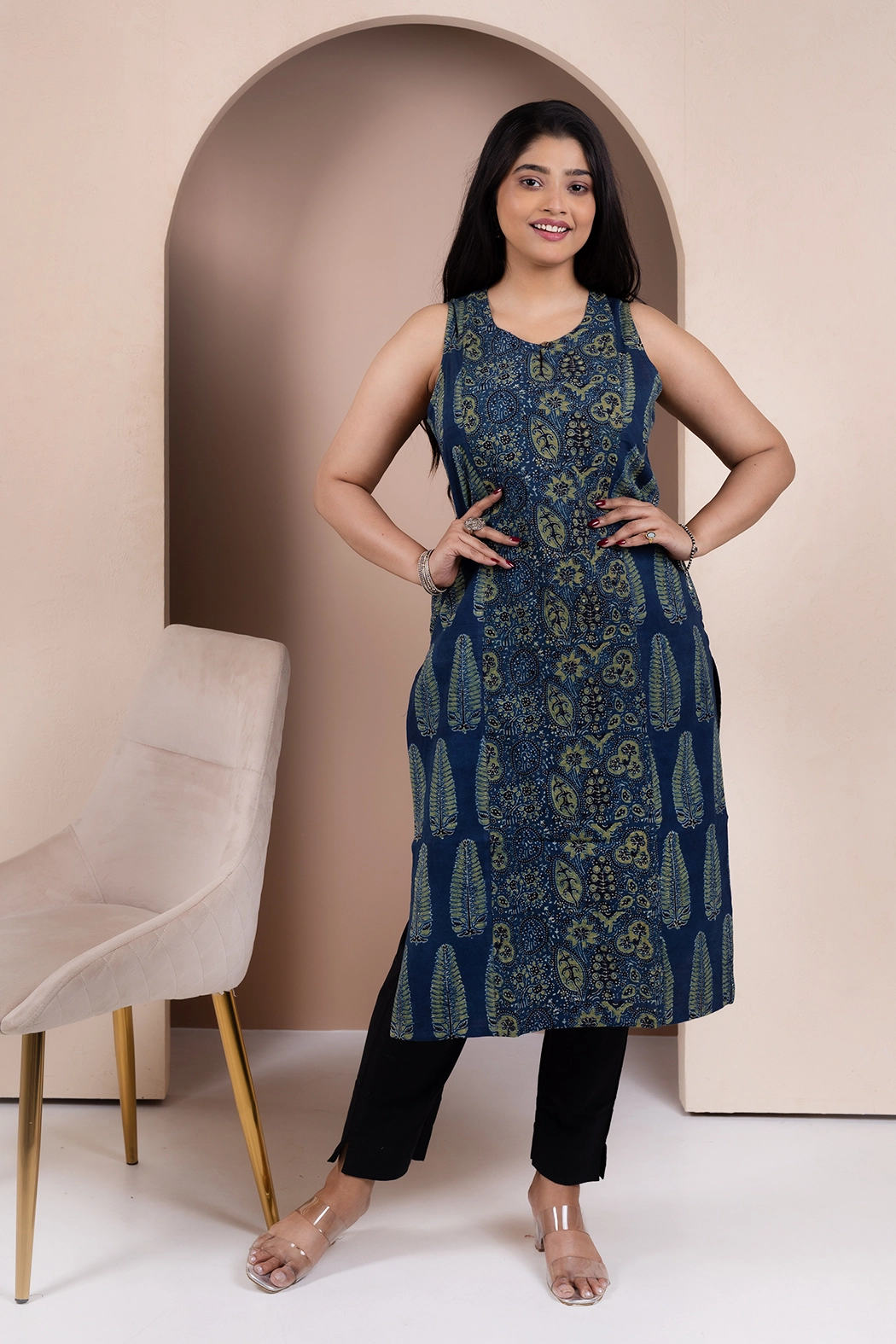 blue-ajrakh-sleeveless-kurta-kr-aj-sl-0002