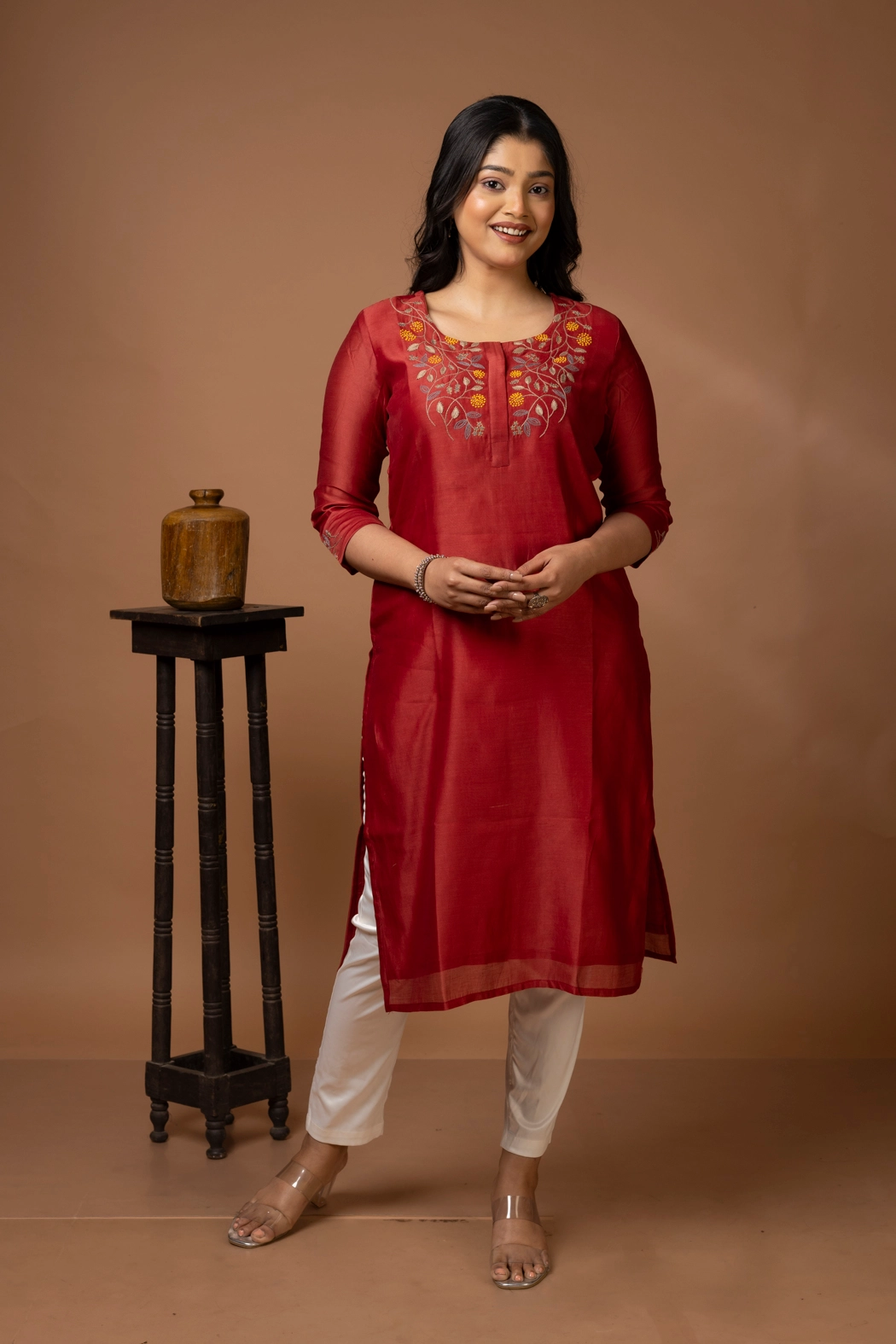 maroon-chanderi-silk-kurta-kr-ch-0014