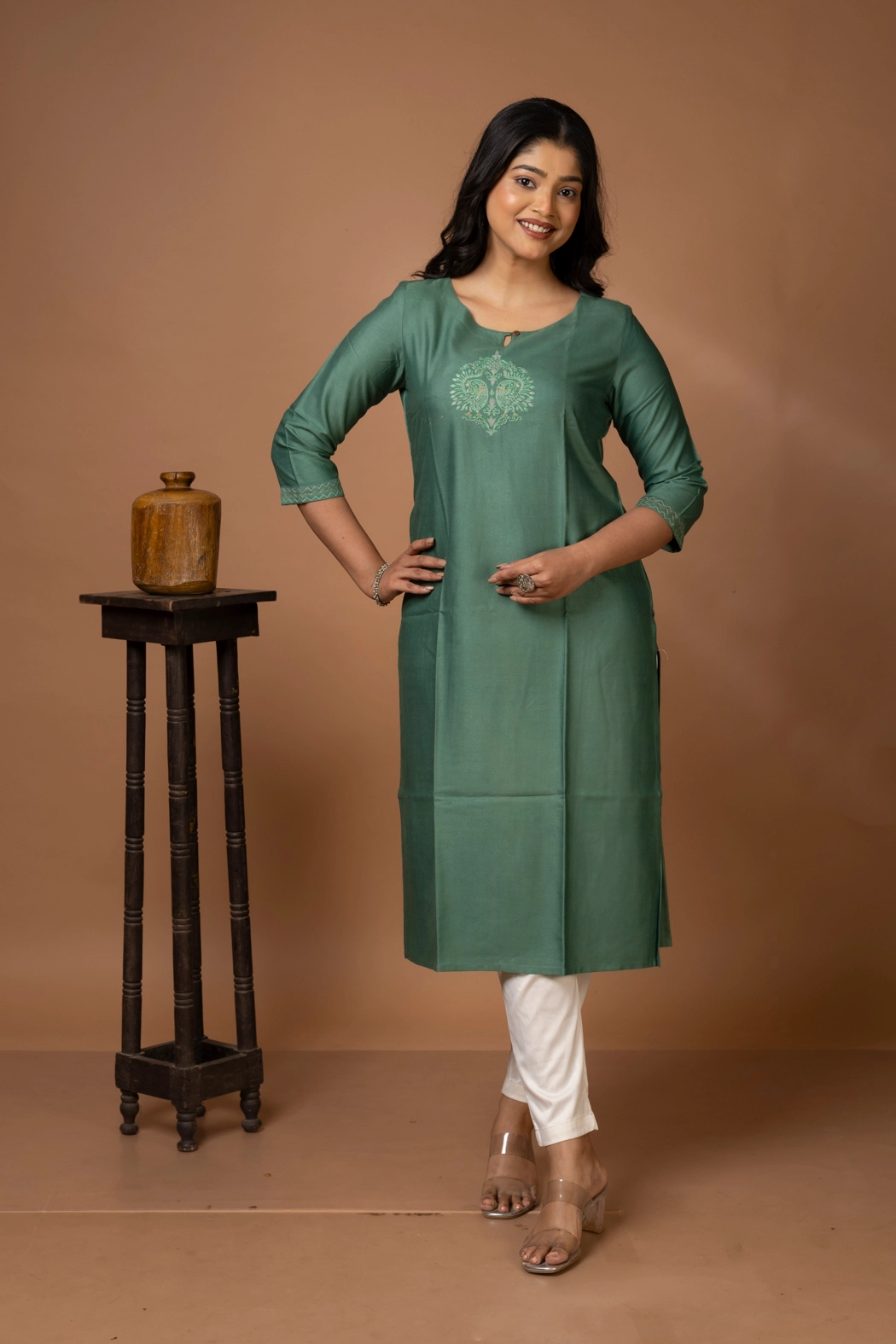 sab-green-cotton-silk-kurta-kr-cs-0005