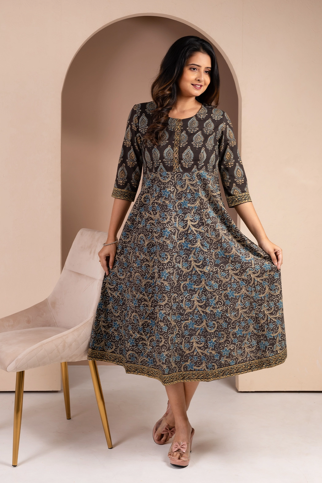 grey-dress-in-ajrakh-dr-aj-0005