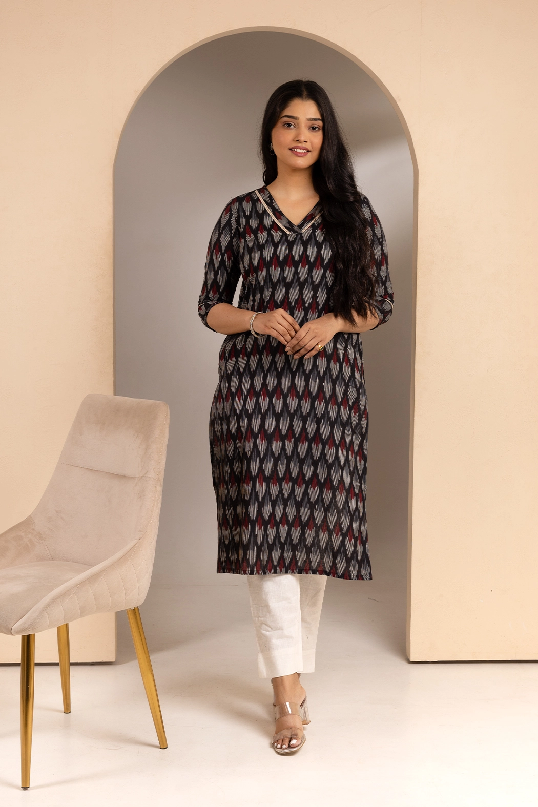 v-neck-black-ikkat-kurta-kr-ik-0045