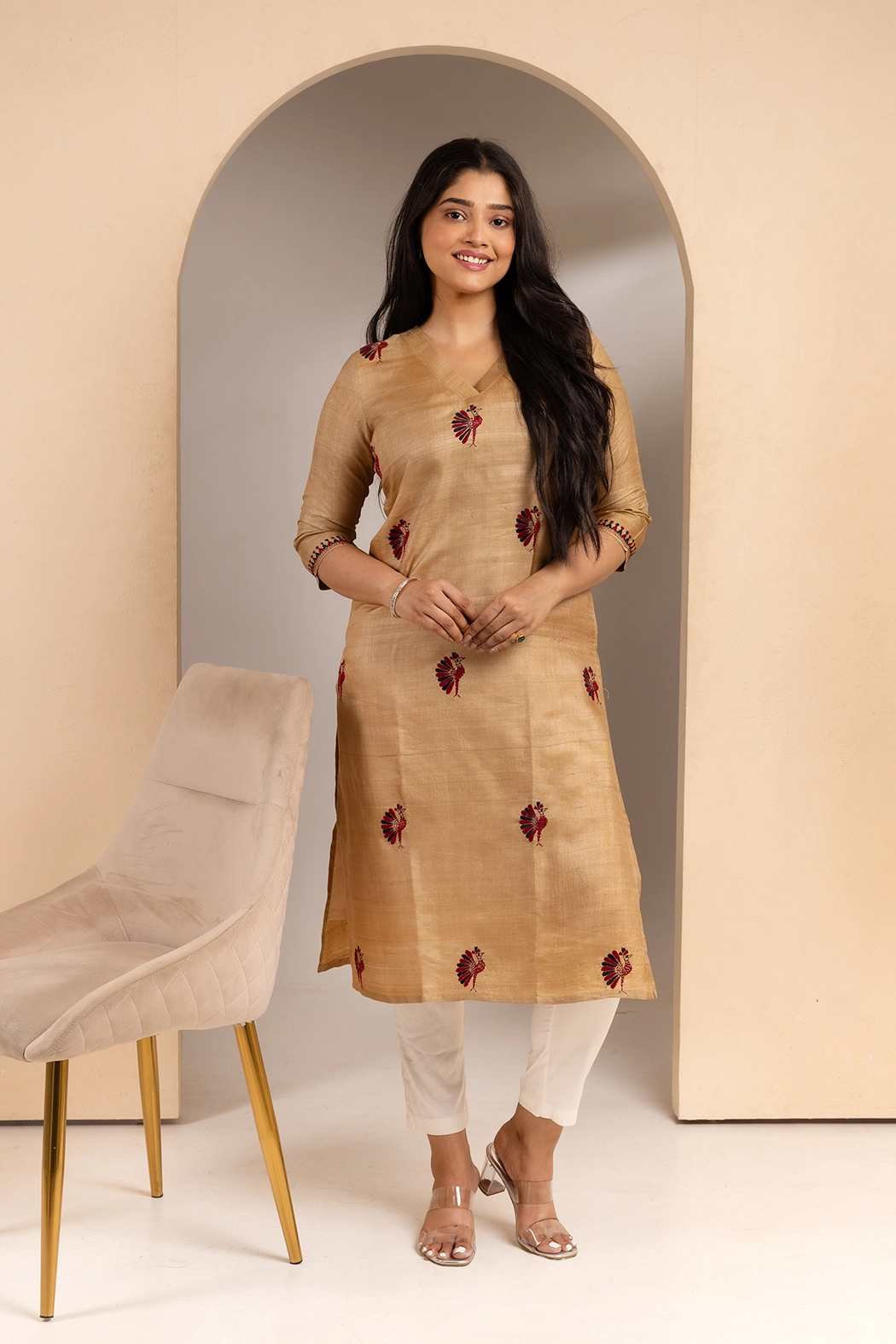 beige-tussar-silk-kantha-kurta-kr-ts-0082