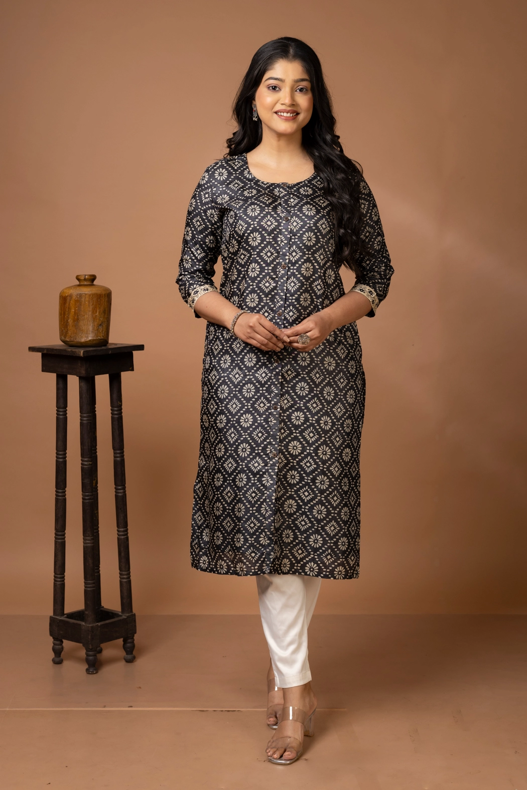 black-hand-block-printed-tussar-kurta-kr-ts-0064