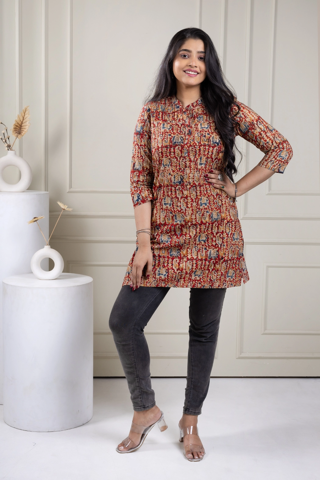 red-kalamkari-tunic-ml-klm-0006