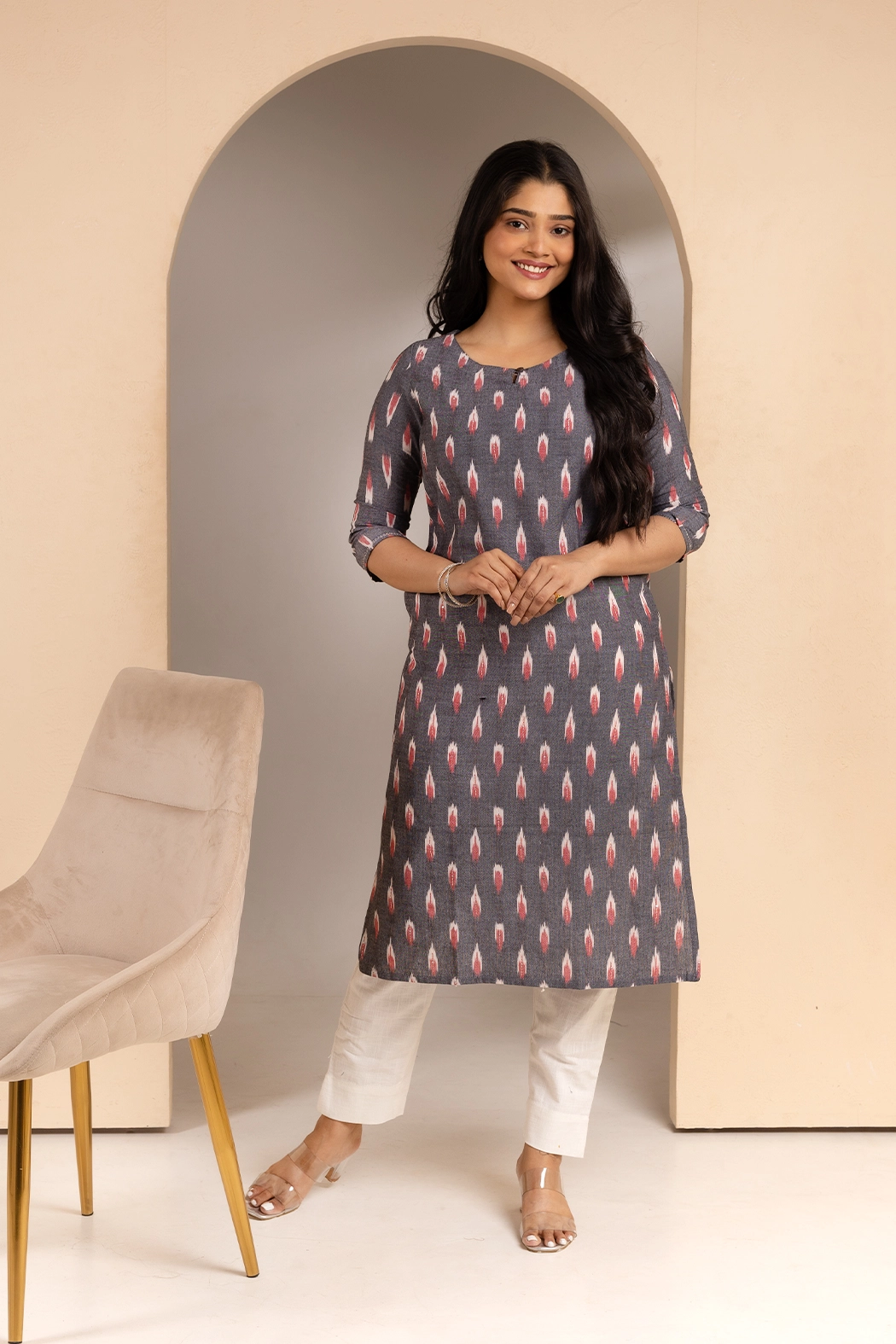 grey-cotton-ikkat-kurta-kr-ik-0041