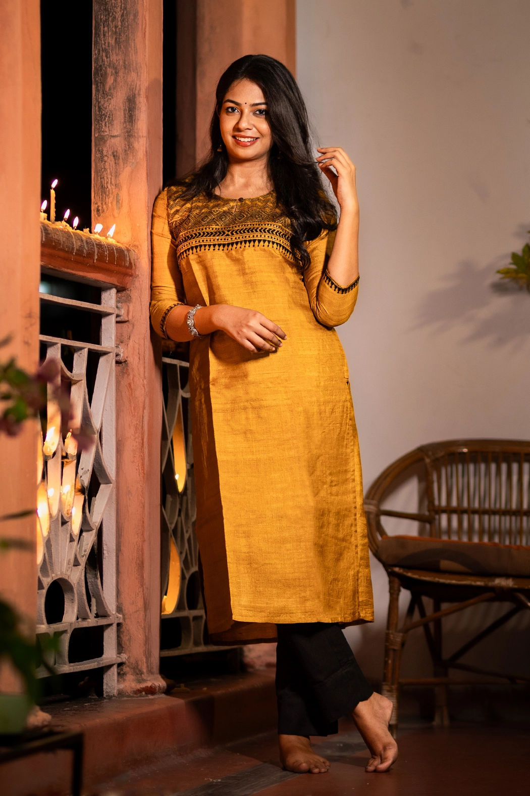 yellow-tussar-silk-kurta-kr-ts-0105