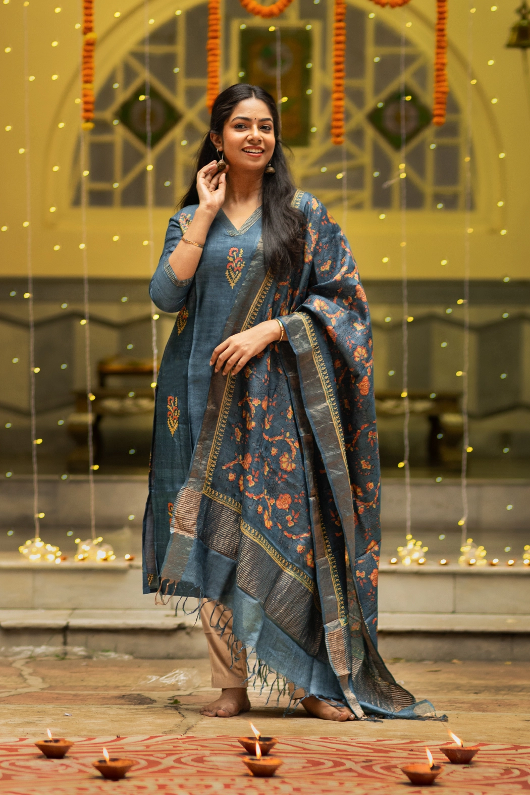 hand-block-printed-tussar-silk-kurta-only-kurta-kr-ts-0116