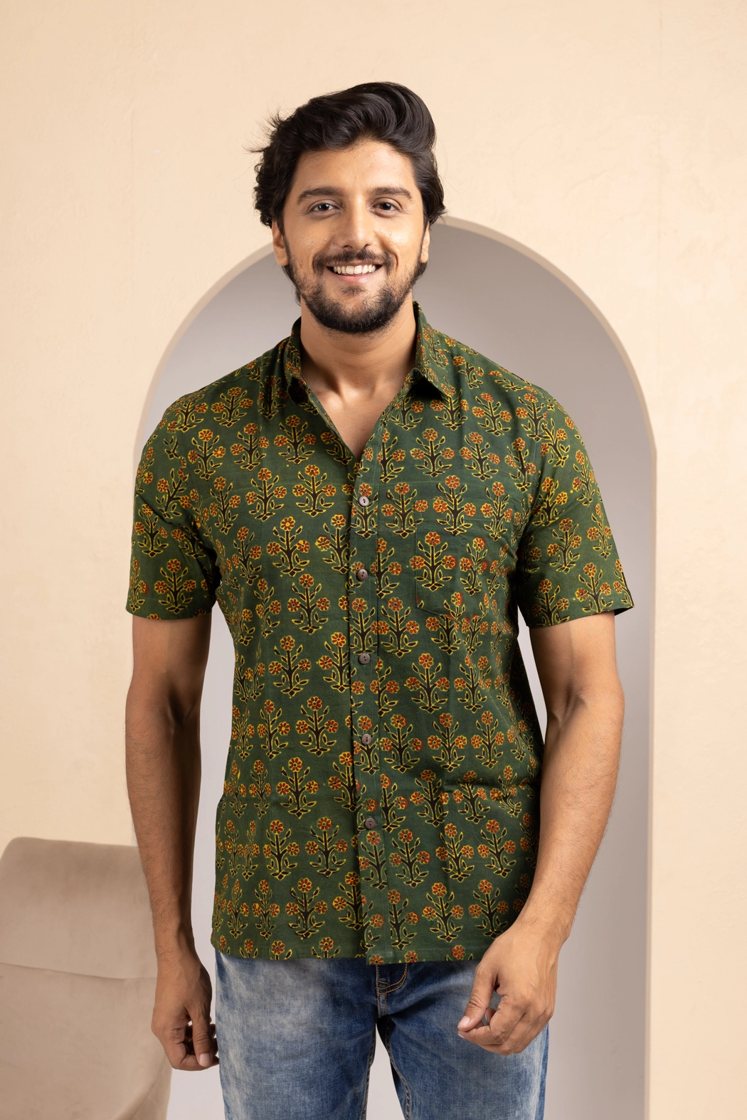 green-ajrakh-mens-half-shirt-mn-st-0151