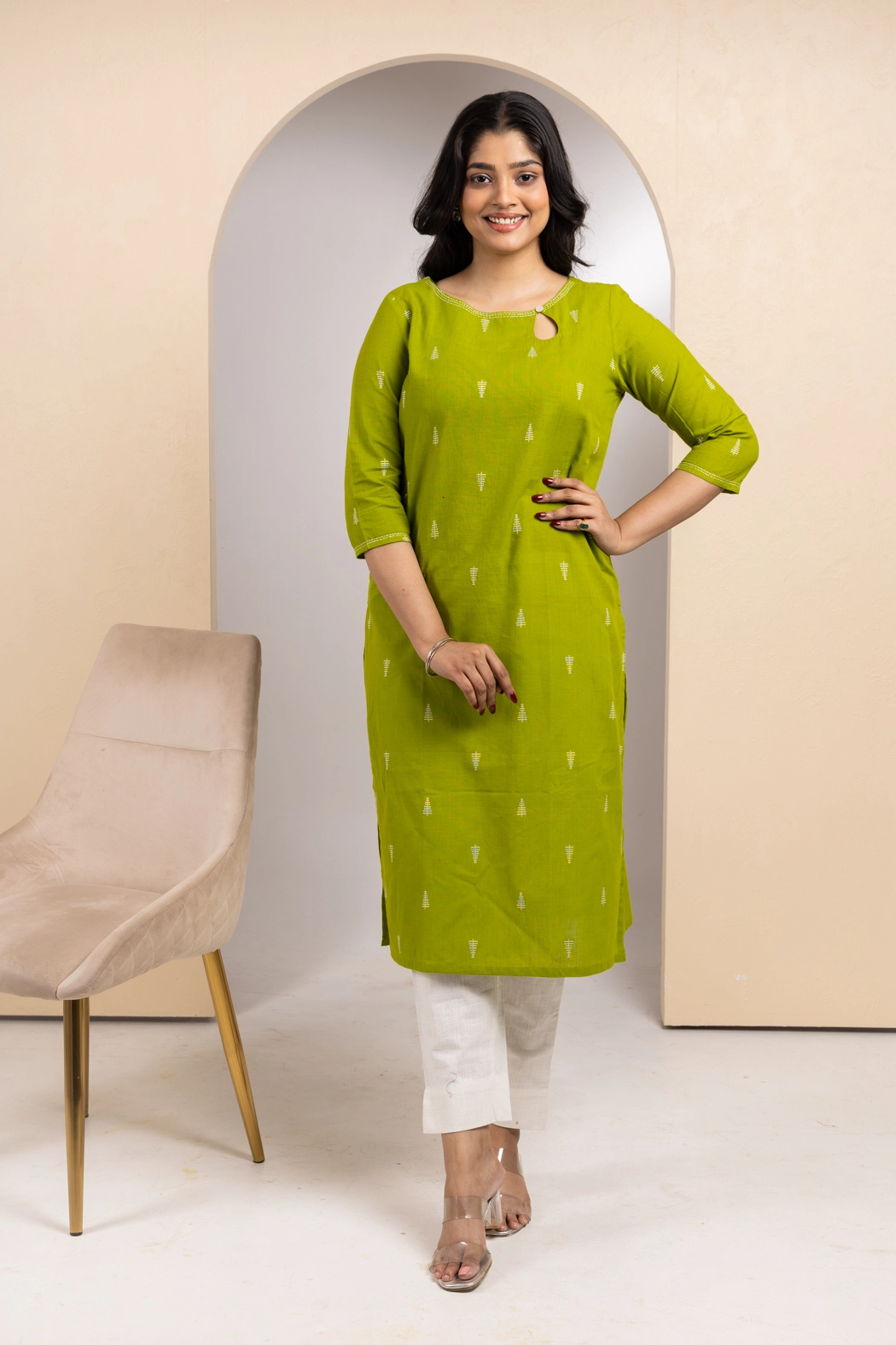 green-cotton-kurta-kr-sl-pr-0081