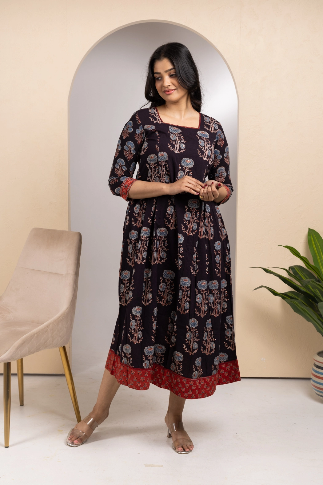 black-ajrakh-dress-dr-aj-0011