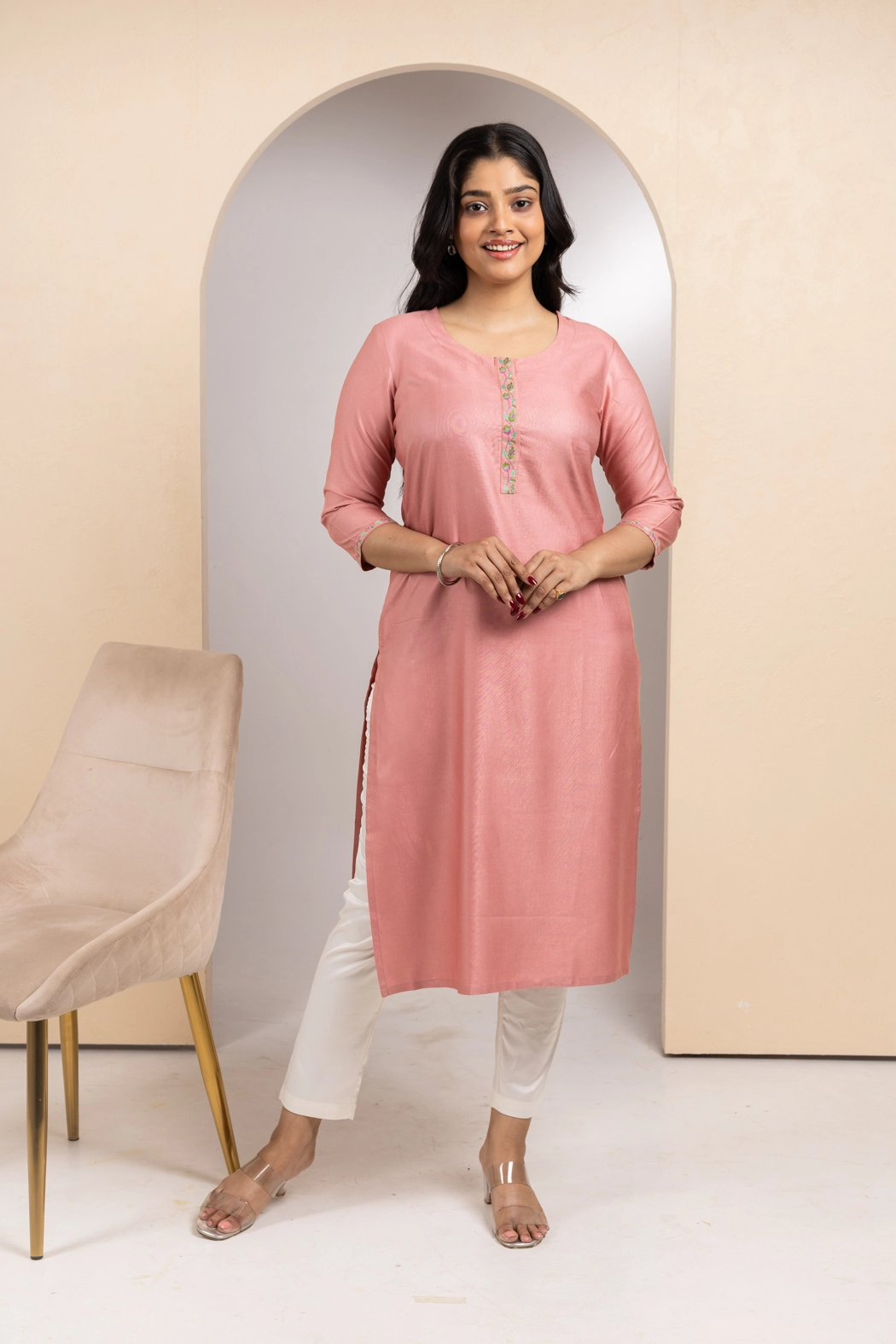 pink-viscose-tussar-silk-kurta-kr-vs-0017