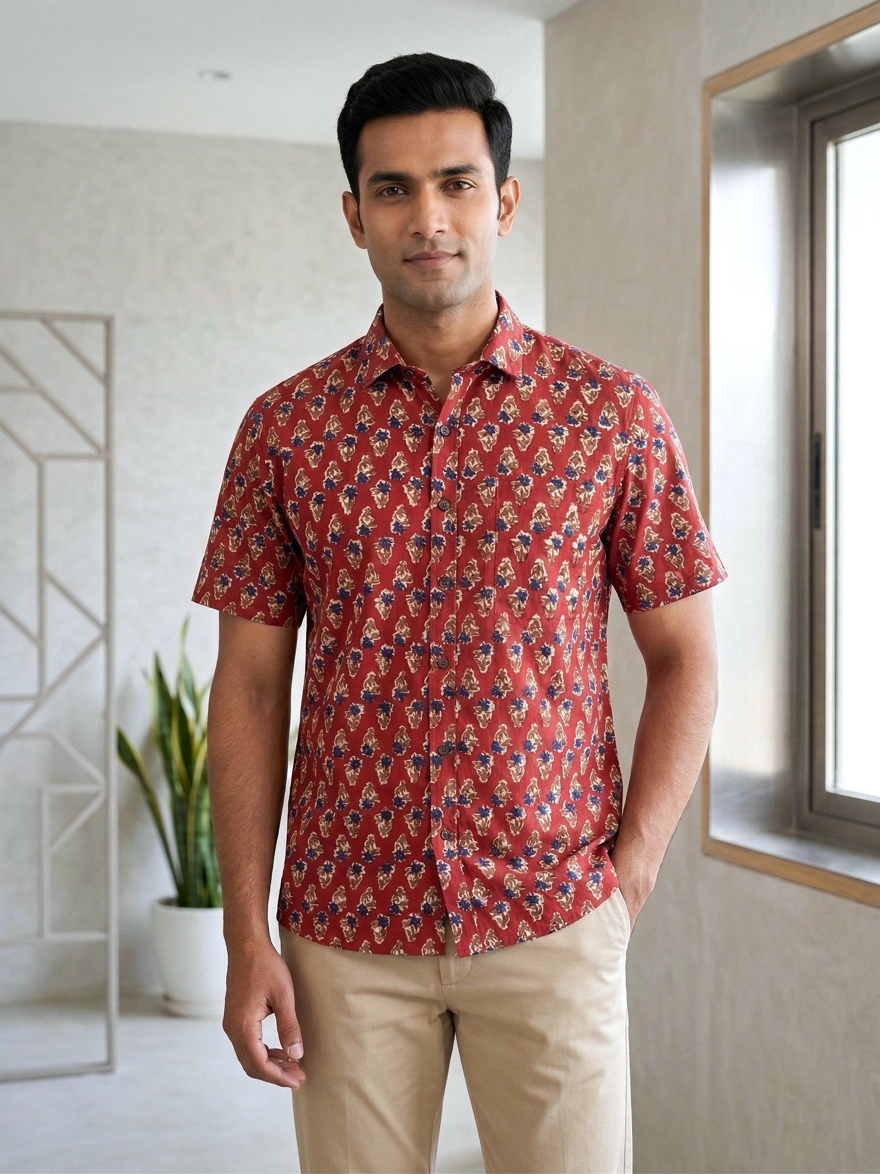bagru-rust-mens-half-shirt-mn-st-0160