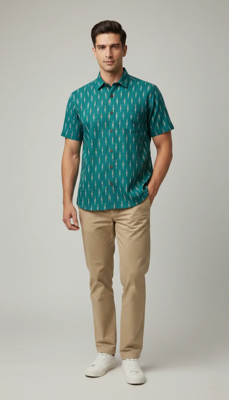 ikkat-cotton-mens-half-shirt-mn-st-0161