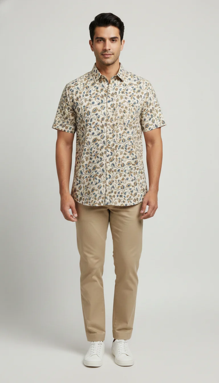 ajrakh-white-mens-half-shirt-mn-st-0165